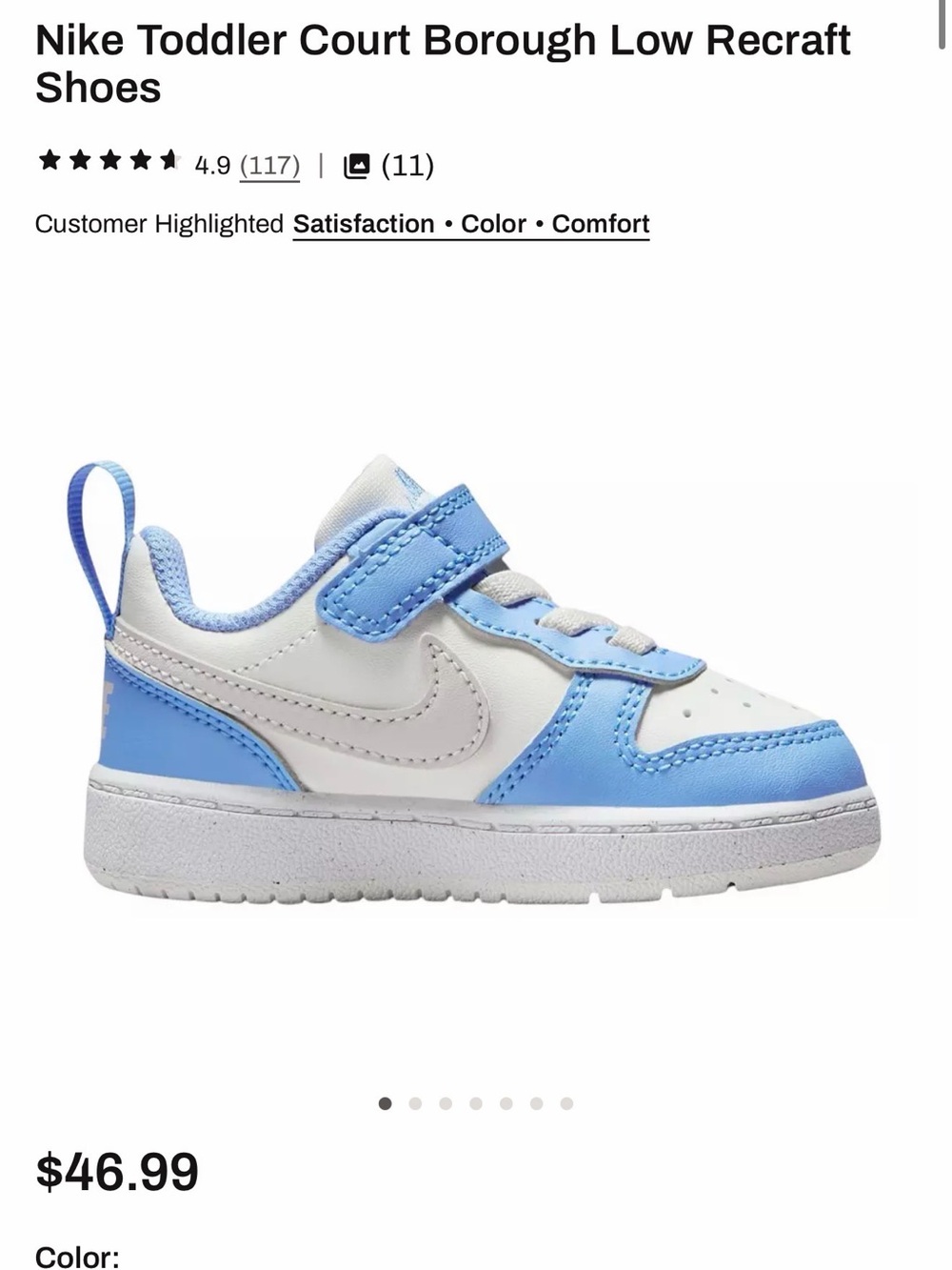Nike Toddler Court Borough Low Recraft Shoes - Picture 2 of 5